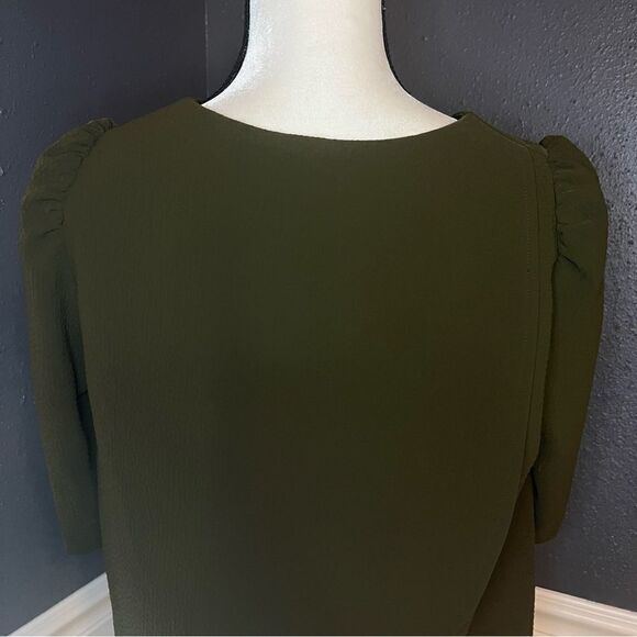 Ba&sh Puff Half Sleeve Split Back Blouse - Picture 6 of 9